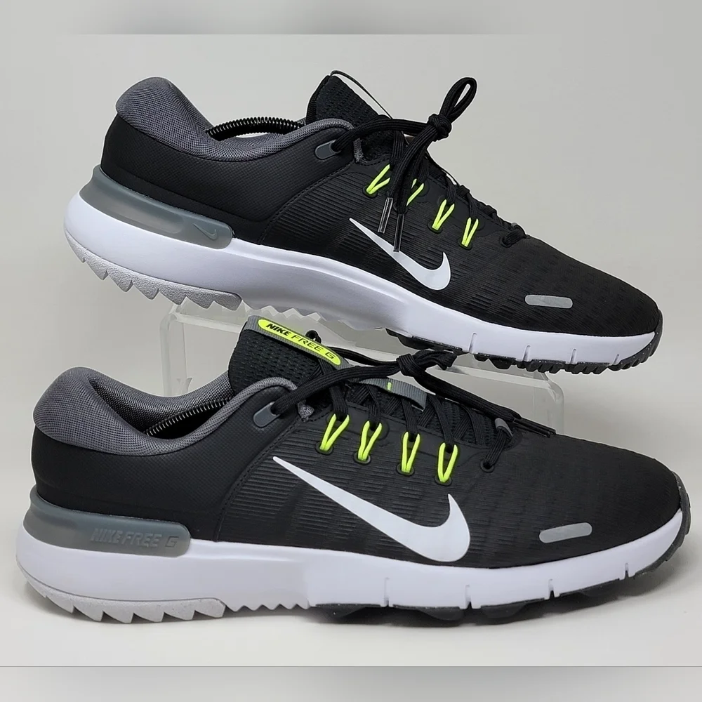 Nike Free Golf NN Golf Shoes Black Iron Grey White FN0332-001 Mens Size 11 New